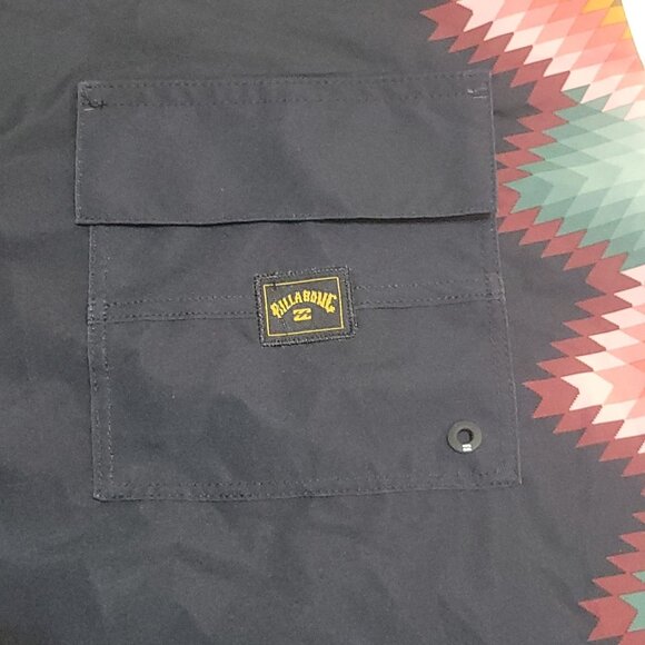Billabong Recycler DBAH Pro Mens Board Shorts Aztec Print Black Size 38 - Picture 14 of 16